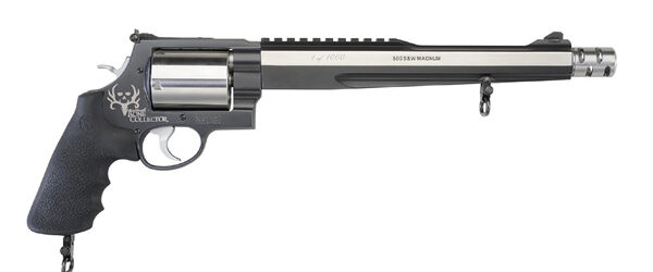 Smith and Wesson 500 Mag Hunter Caliber: 500 S&W Magnum Capacity: 5 Rounds Barrel Length: 10-1/2″ Front Sight: Orange Dovetail Ramp Rear Sight: Adjustable White Outline Firing System: N/A Grip: […]